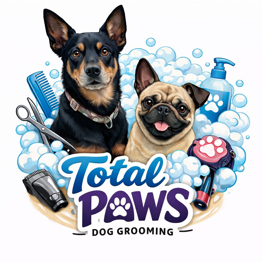 Total Paws dog grooming logo